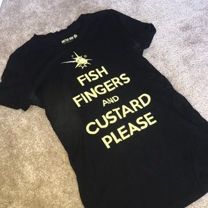 Doctor Who Fish Fingers and Custard Please T-Shirt